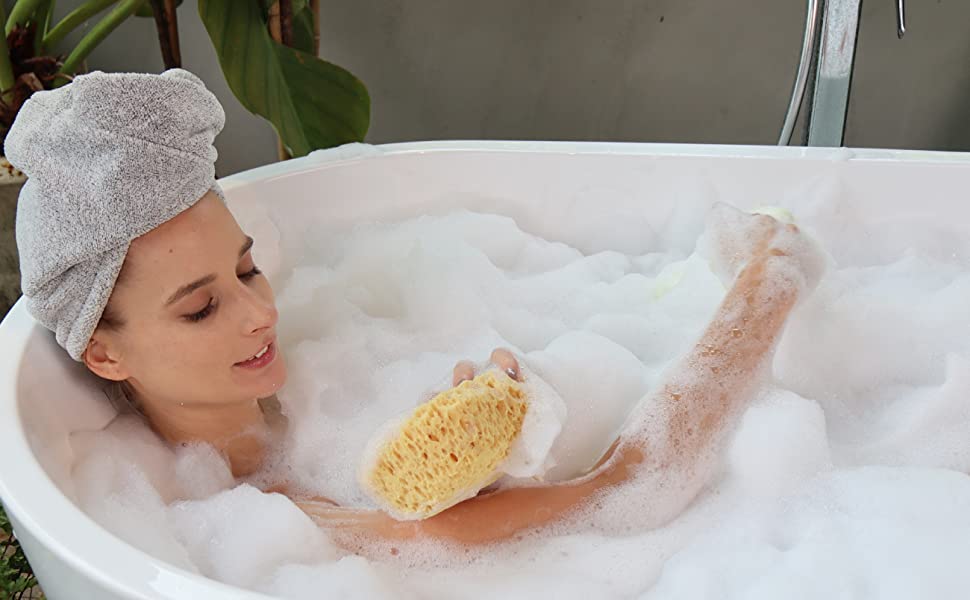 Premium Foam Bath Sponge for Shower (Large Size)