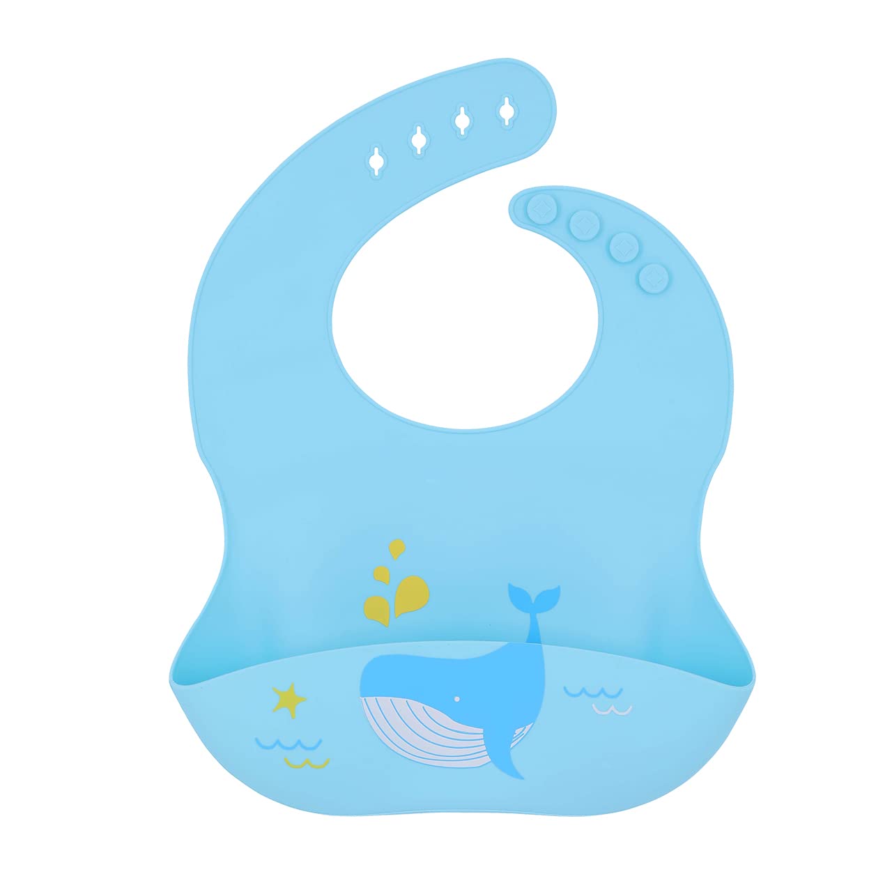 Silicone Bibs Animal Collection| Waterproof Silicone Baby Bibs for Baby Feeding | Adjustable Fit Silicone Bibs