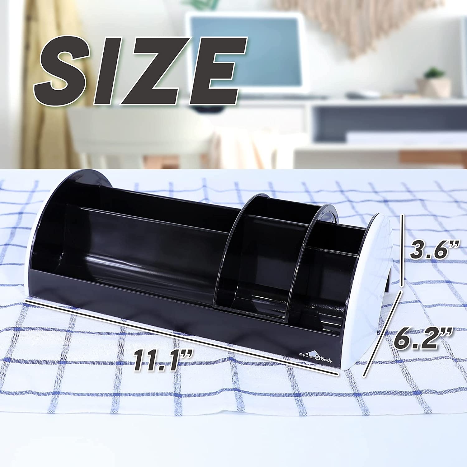 Desk Organizer with Movable Compartment
