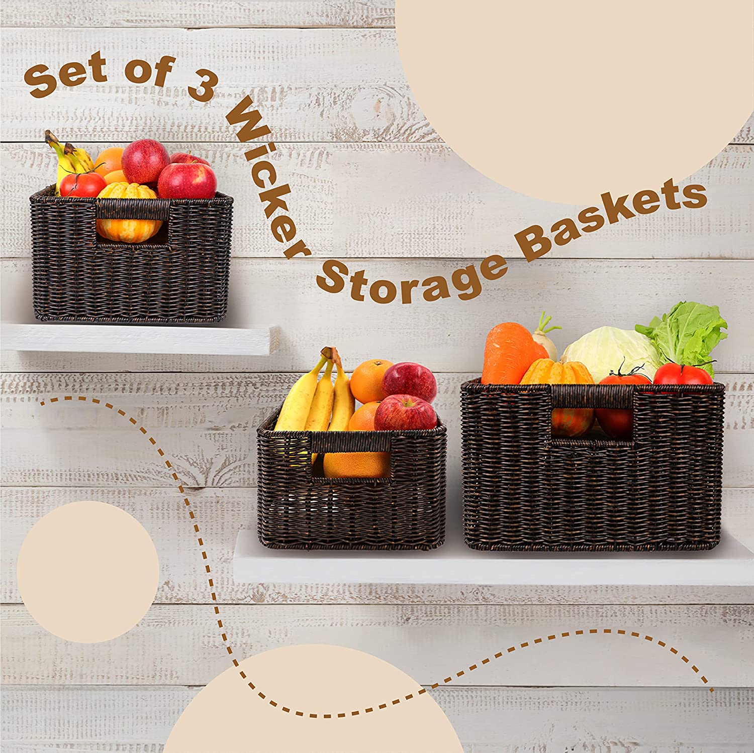 myHomeBody Wicker Storage Basket