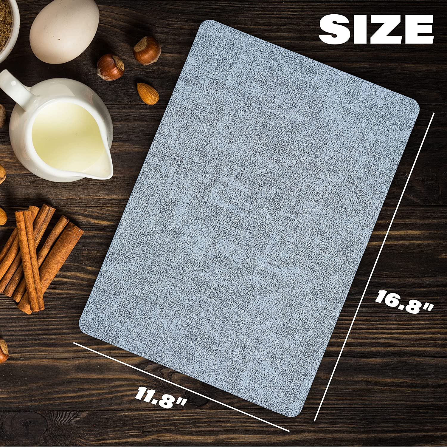 Marble Look PU Leather Table Mat, Water Heat Resistant Placemat - Winfinity  Brands